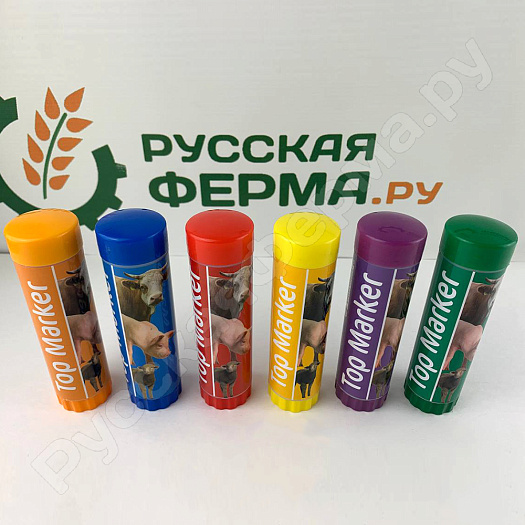 Карандаш для маркировки скота TopMarker голубой